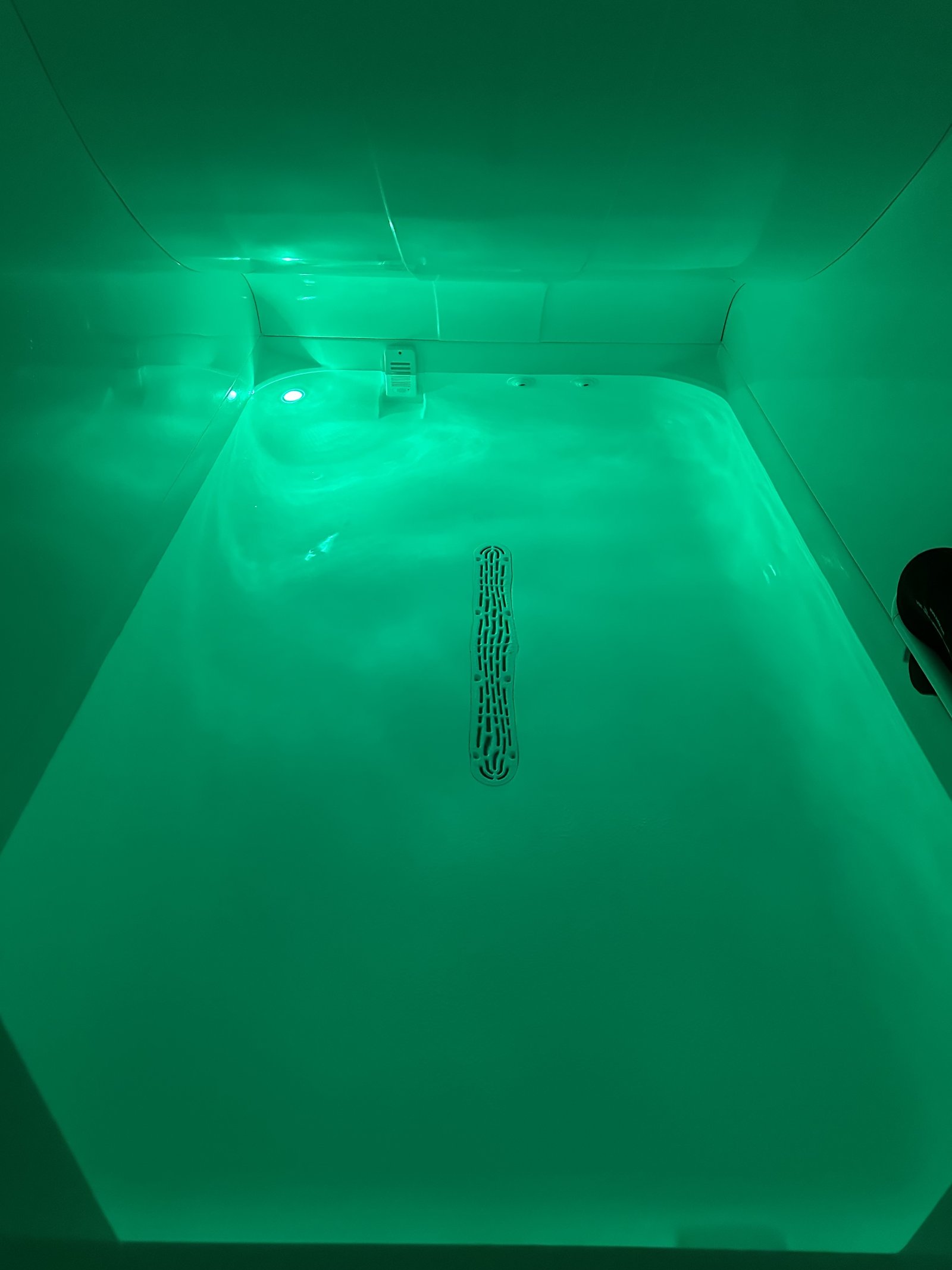 Salt float ambient lighting
