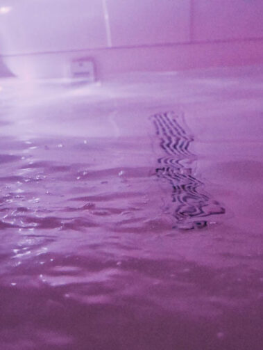 Inside the float chamber