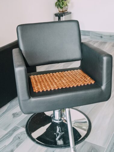 A salon chair